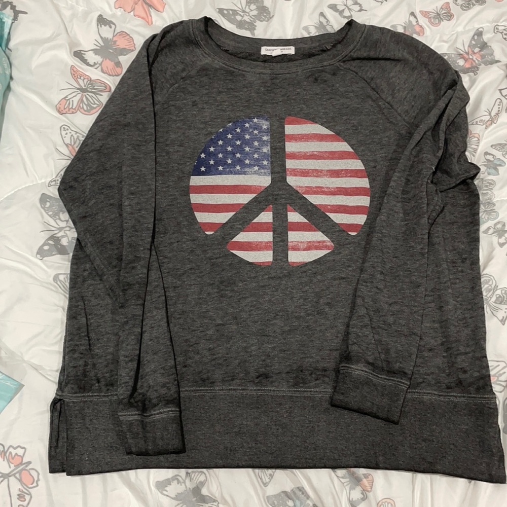 Peace crew neck